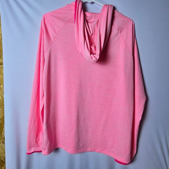 Under Armour Women's Hooded Sweatshirt Medium‎ Pink Long Sleeve 100% Polyester - Picture 2 of 16